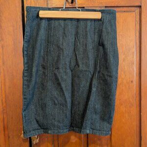 LONDONJEAN Dark denim pencil skirt